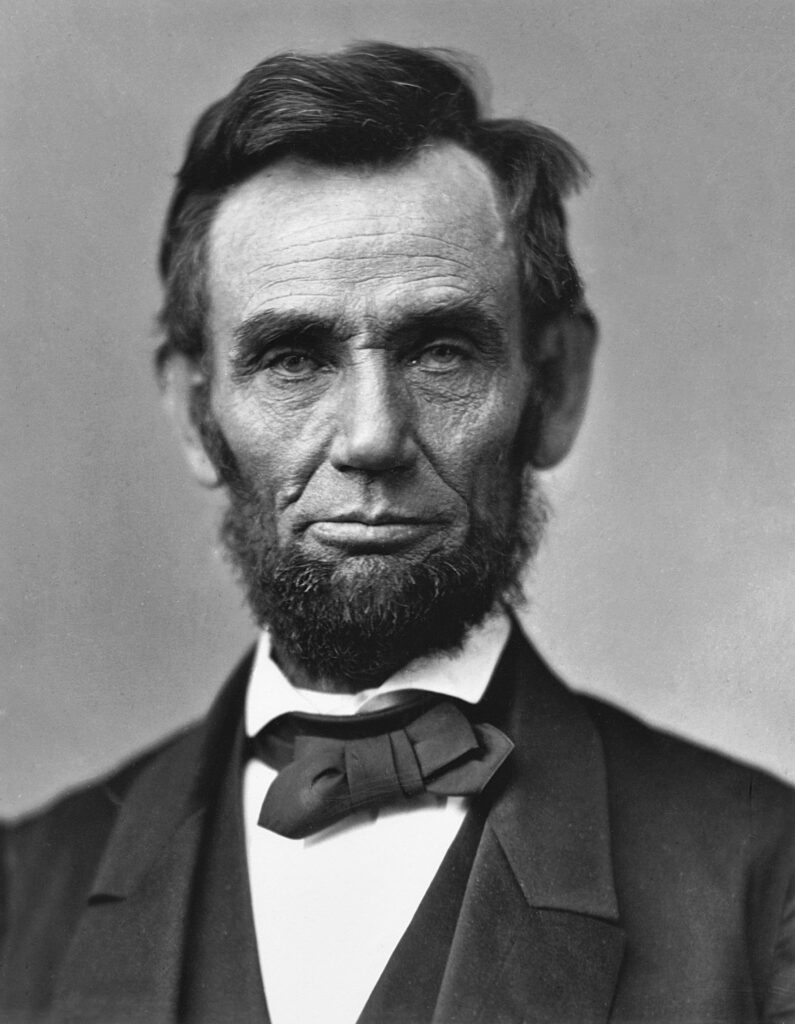 Eine Daguerreotypie von Abraham Lincoln um 1863, die den nachdenklichen Ausdruck des Präsidenten während des amerikanischen Bürgerkriegs zeigt.