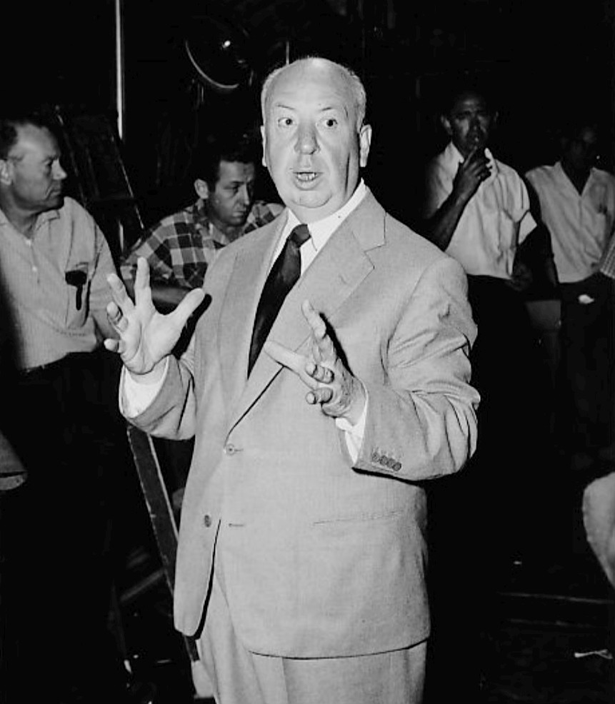 Alfred Hitchcock, Aufnahme aus dem Jahr 1955