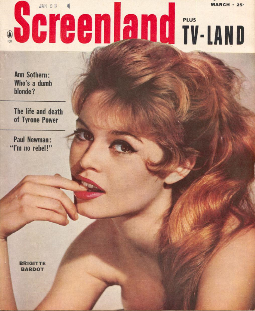 Brigitte Bardot, Aufnahme aus dem Jahr 1959