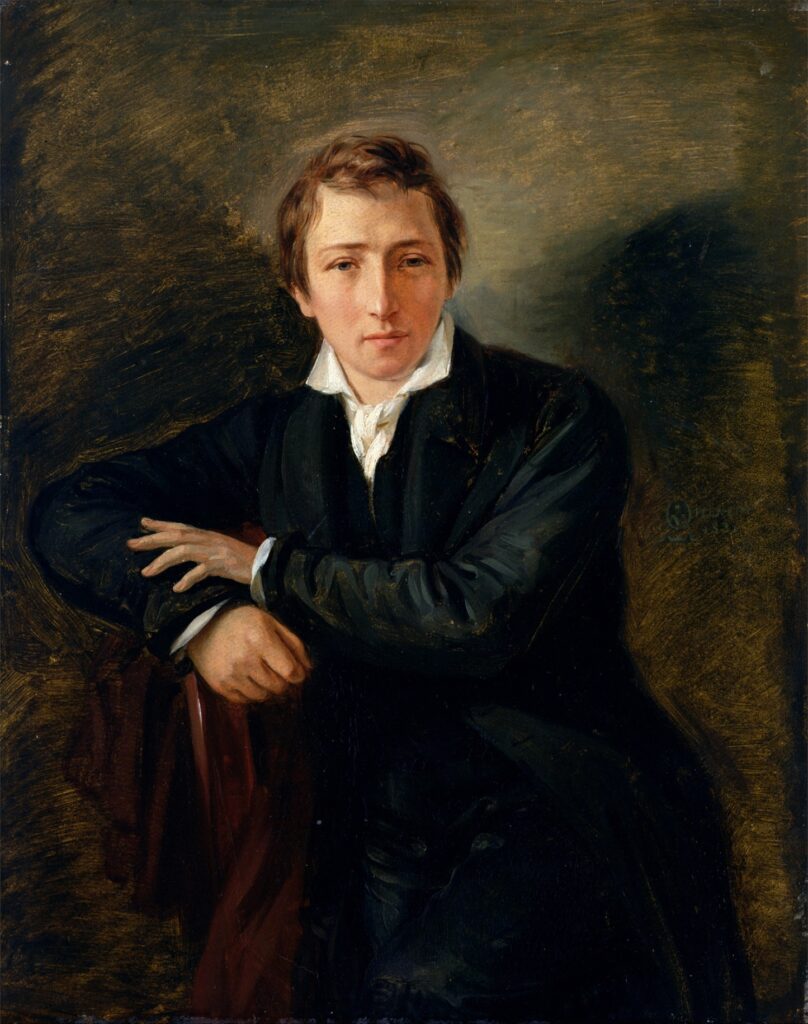Daguerreotypie von Heinrich Heine, aufgenommen um 1847 von Louis-Auguste Bisson, zeigt den Dichter in nachdenklicher Pose während seiner Jahre im Pariser Exil.