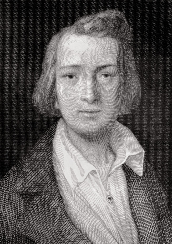 Heinrich Heine, Darstellung aus dem Jahr 1837