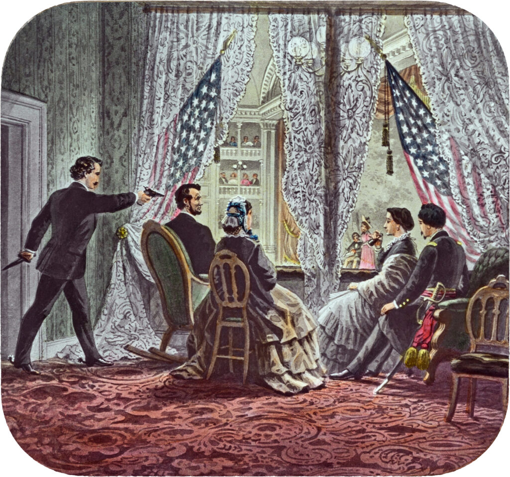 Mit Abraham Lincoln verbundenes Motiv, aufgenommen 1900