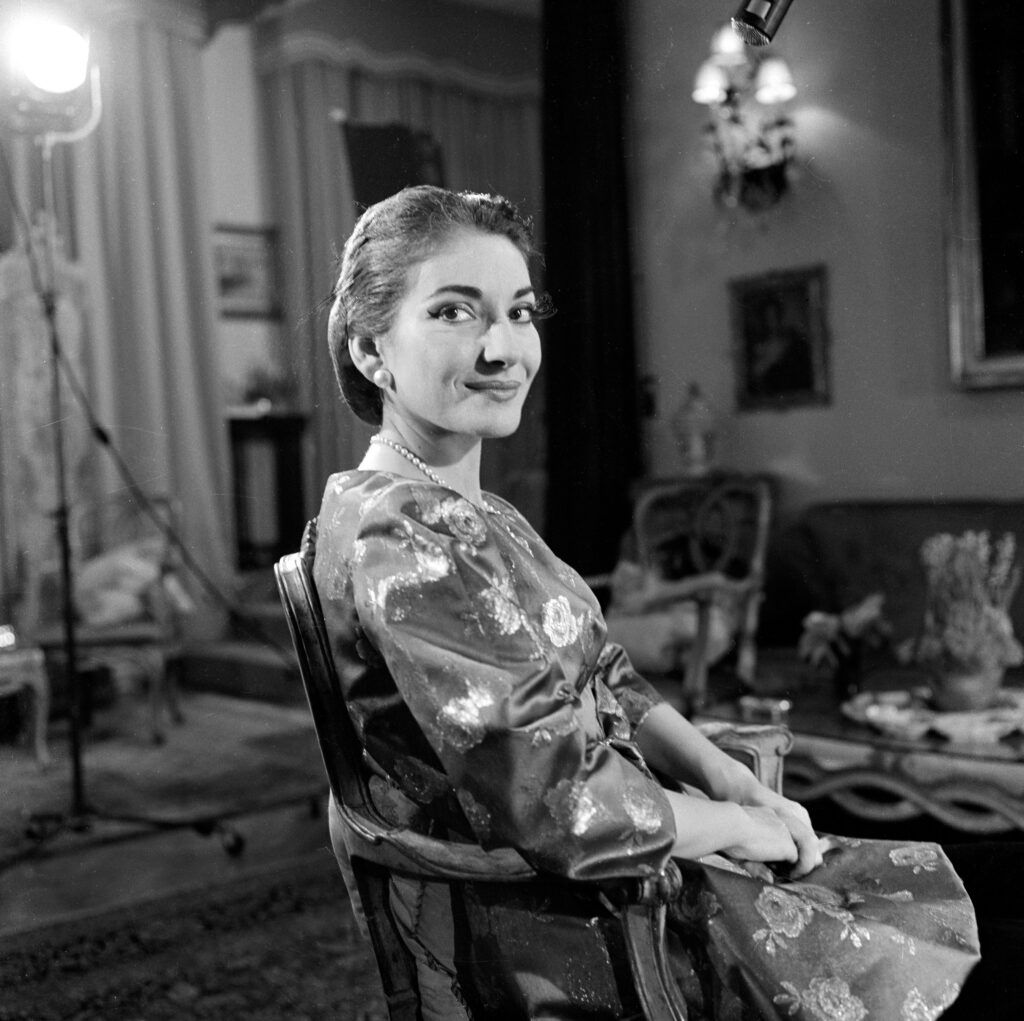 Maria Callas, Fotografie aus dem Jahr 1958