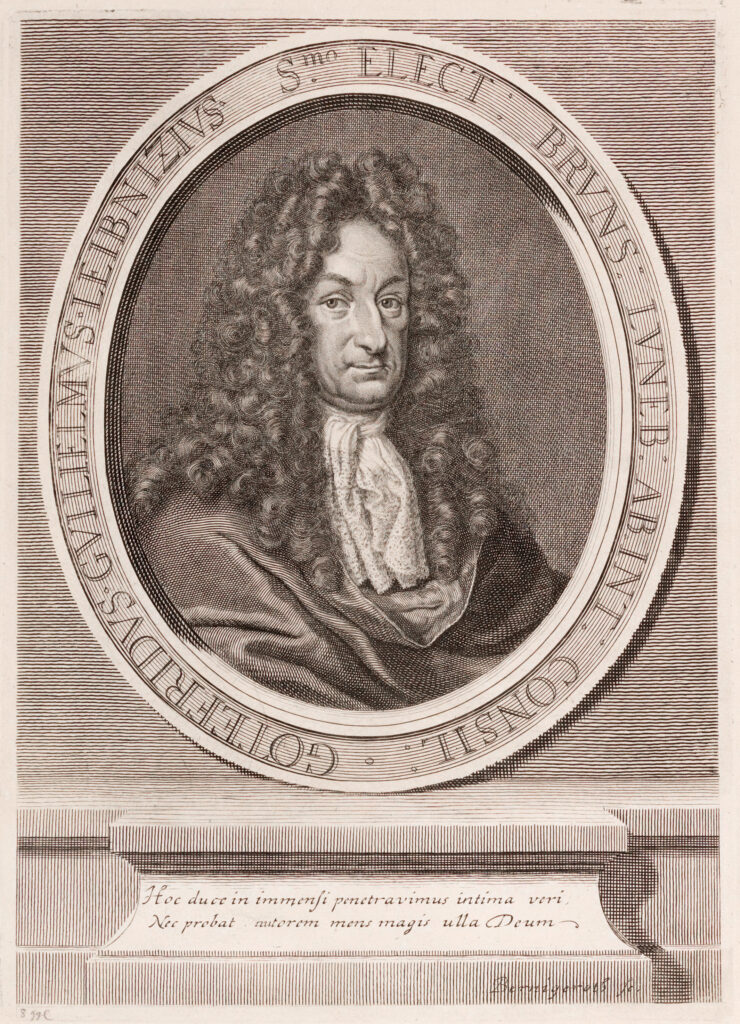 Gottfried Wilhelm Leibniz, Darstellung aus dem Jahr 1703