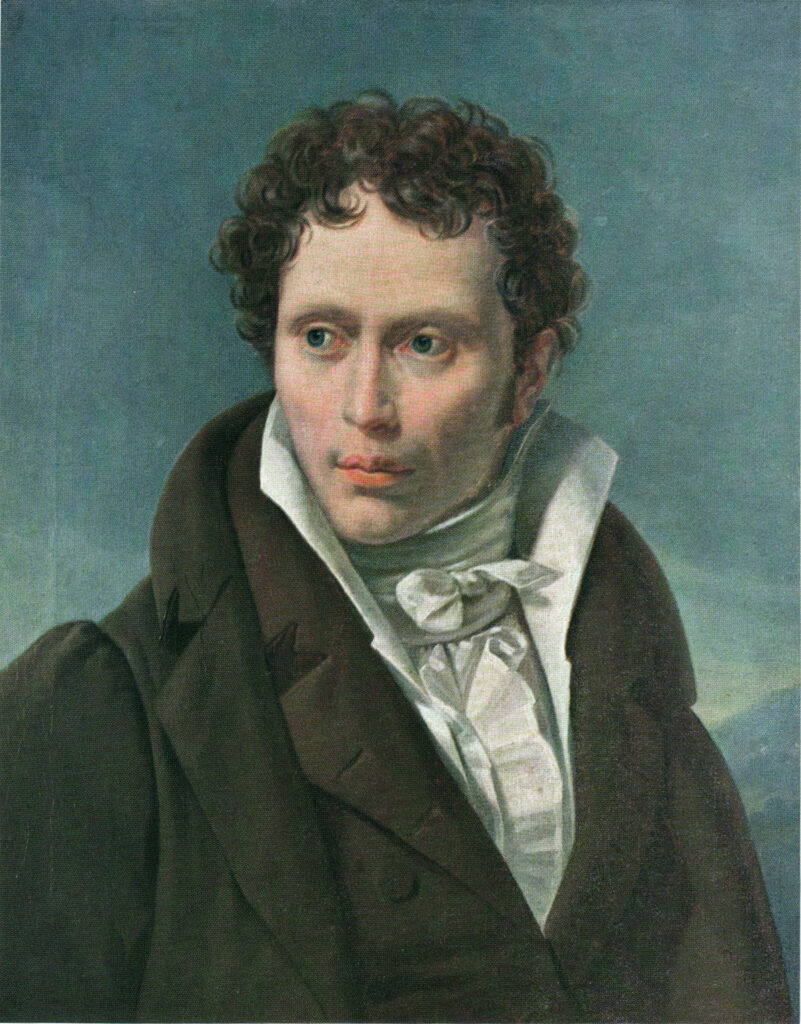 Arthur Schopenhauer, Darstellung aus dem Jahr 1815