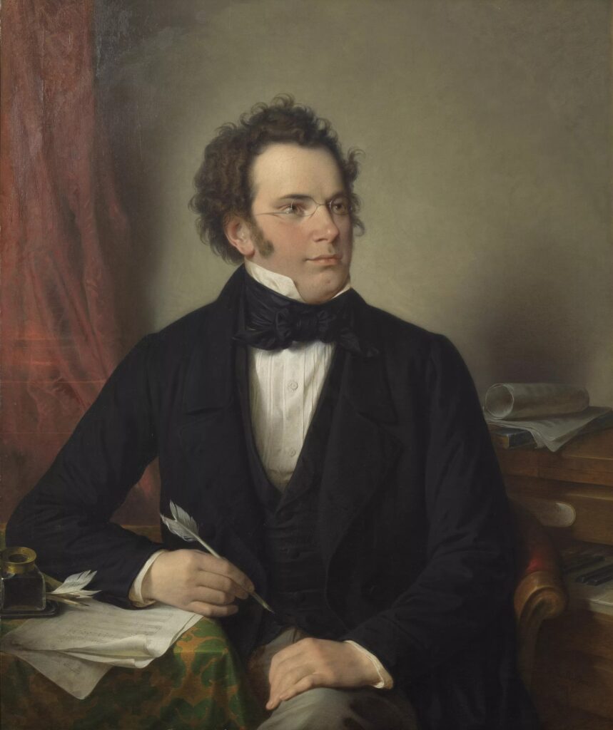 Mit Franz Schubert verbundenes Motiv, aufgenommen 1875
