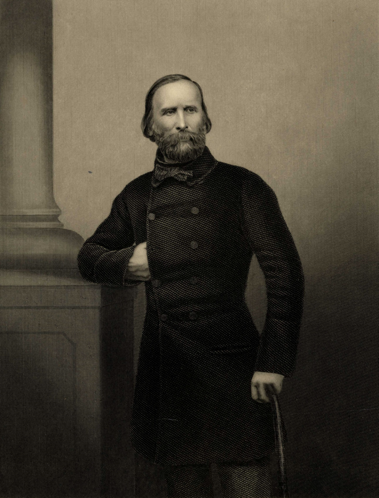 Giuseppe Garibaldi, Aufnahme aus dem Jahr 1860