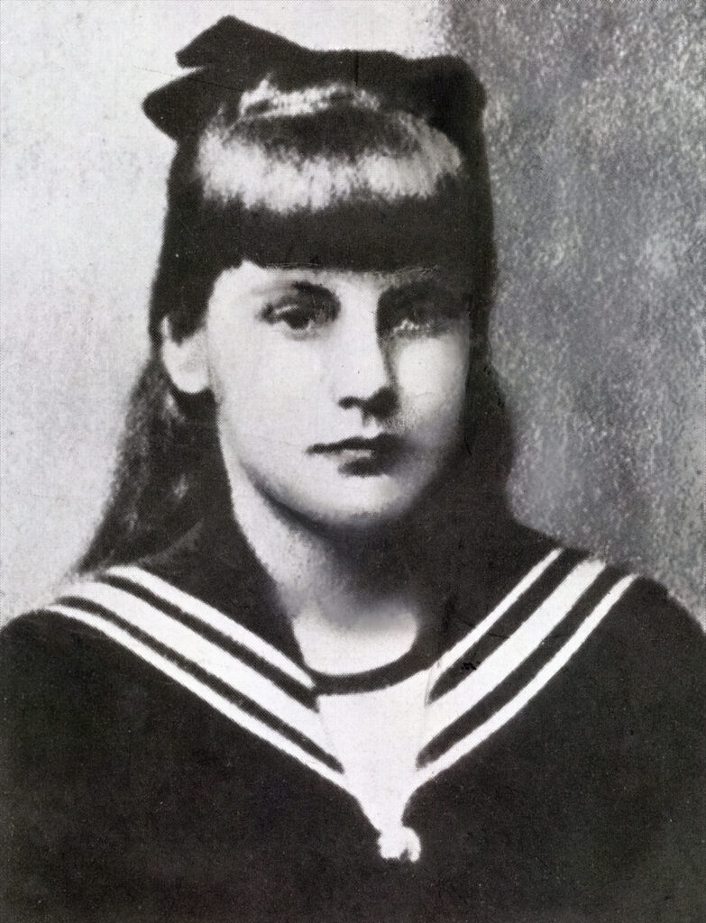 Greta Garbo, Fotografie aus dem Jahr 1905