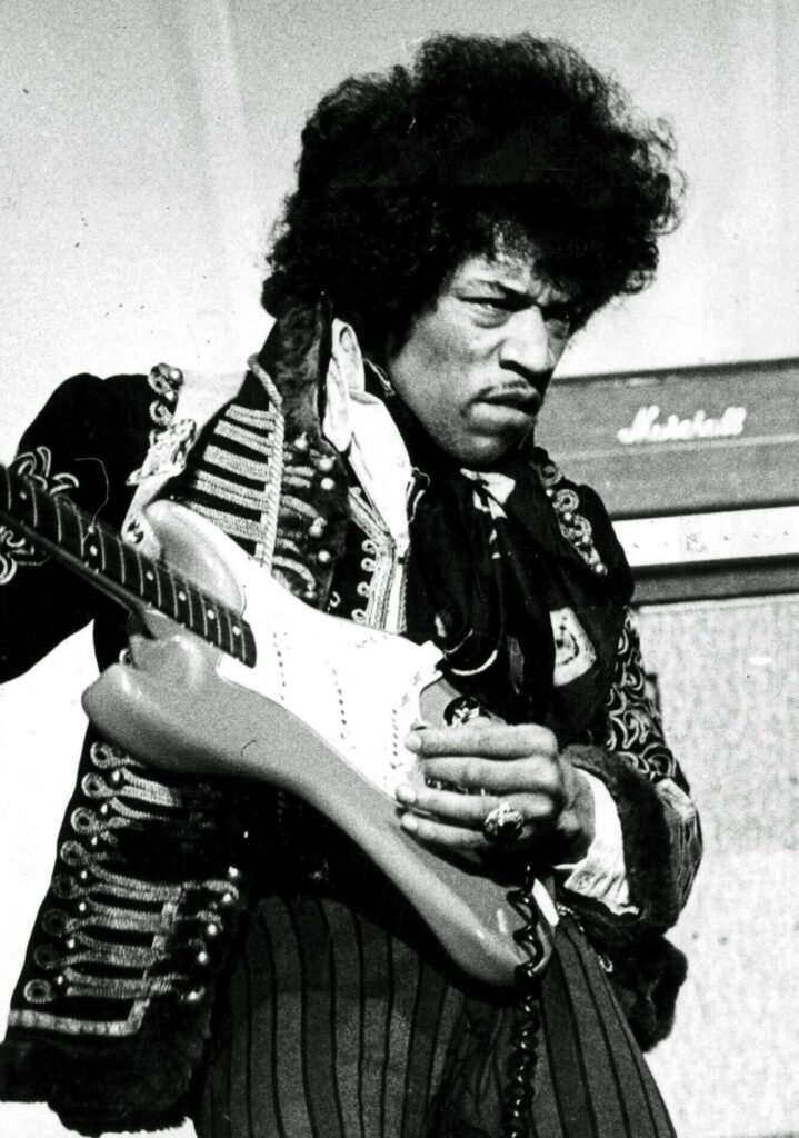 Jimi Hendrix, Aufnahme aus dem Jahr 1967