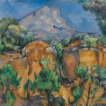Selbstporträt von Paul Cézanne um 1895, das den Künstler mit Bart und intensivem Blick in seinem fortgeschrittenen Alter zeigt.