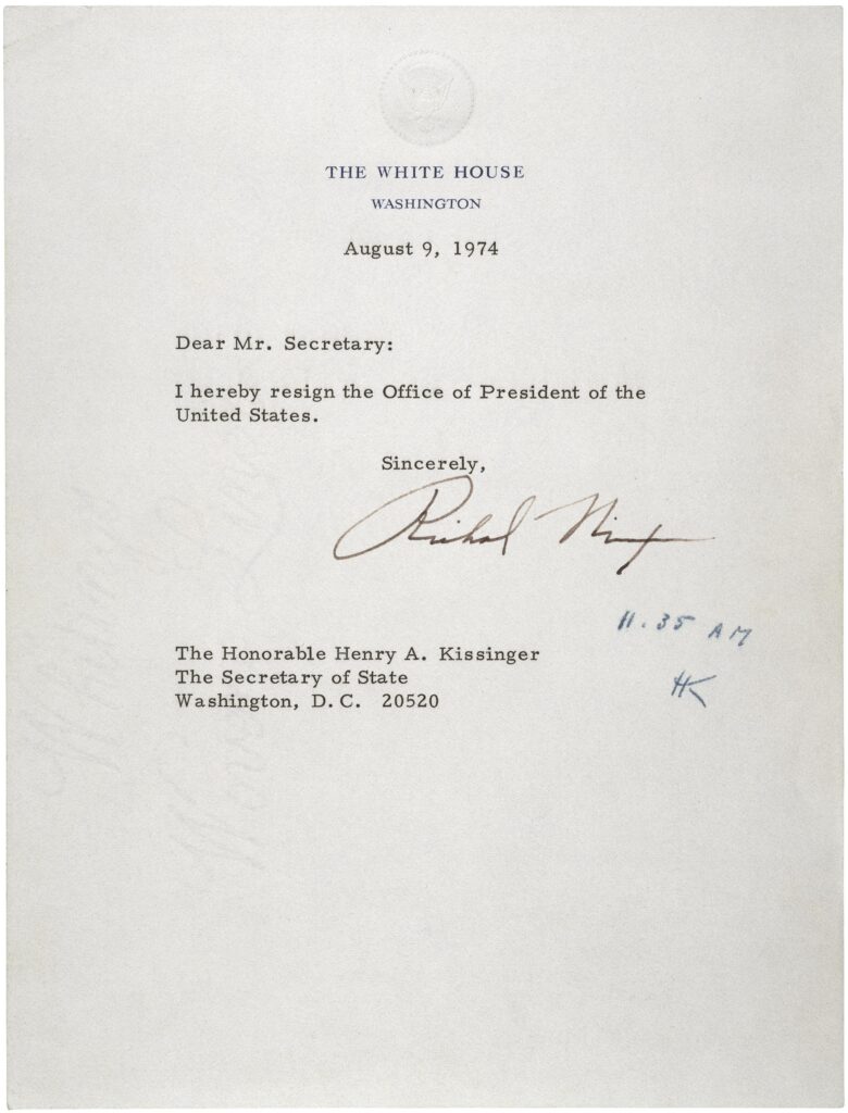 Richard Nixon, Aufnahme aus dem Jahr 1974