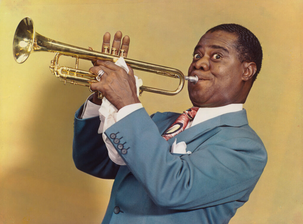 Louis Armstrong, Fotografie aus dem Jahr 1947