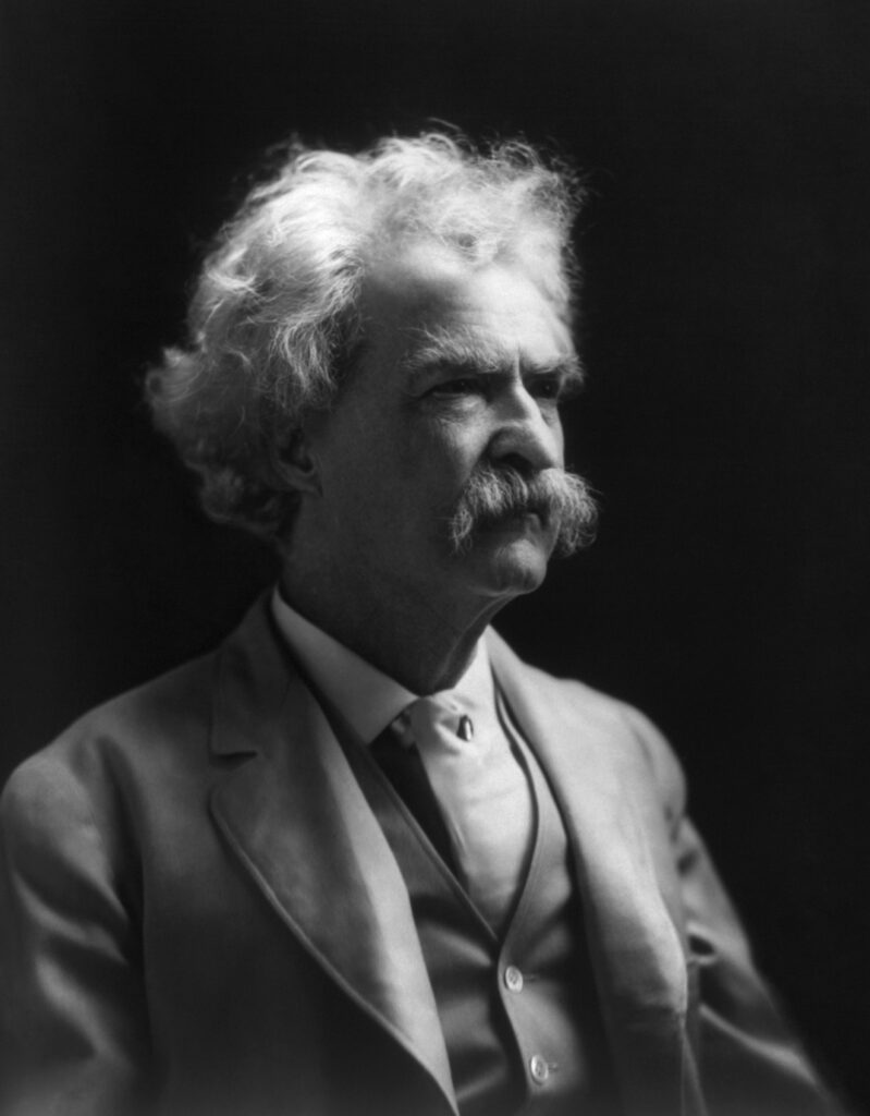 Mark Twain, Aufnahme aus dem Jahr 1907
