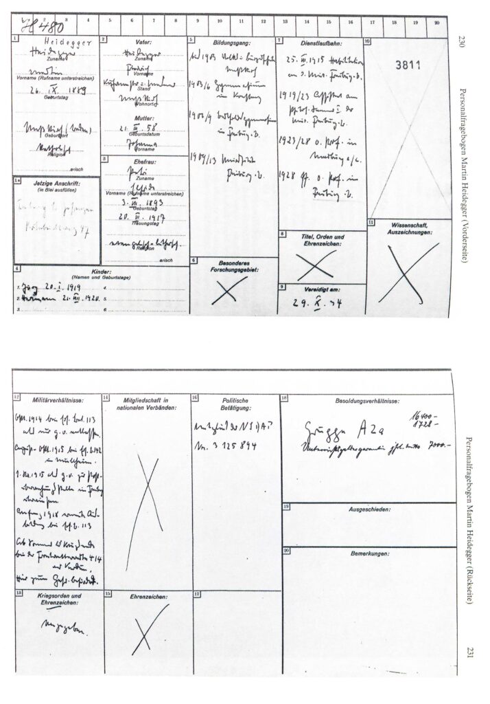 Martin Heidegger, Aufnahme aus dem Jahr 1935