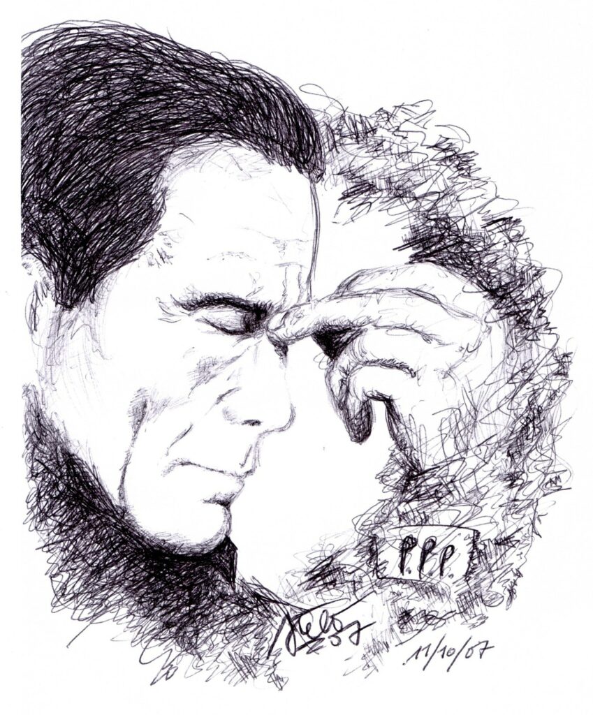 Mit Pier Paolo Pasolini verbundenes Motiv, aufgenommen 2007