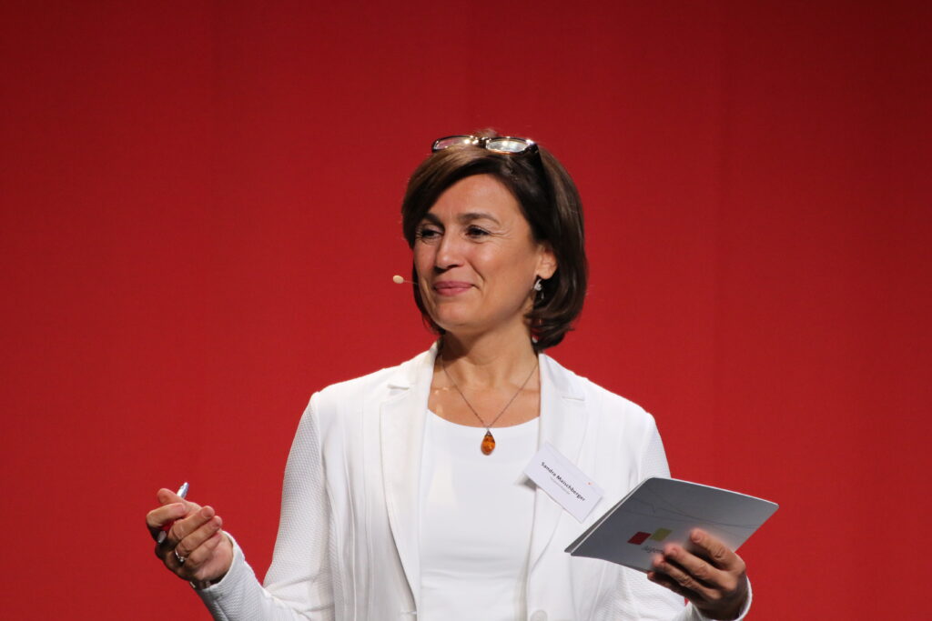 Sandra Maischberger, Aufnahme aus dem Jahr 2016