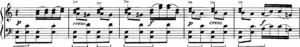 Der norwegische Komponist Edvard Grieg in einer Porträtaufnahme um 1890, mit markantem Schnurrbart und nachdenklichem Blick.