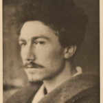 Der amerikanische Dichter Ezra Pound in einer undatierten Aufnahme, nachdenklich mit Hut und Mantel in Venedig in seinen späten Jahren.