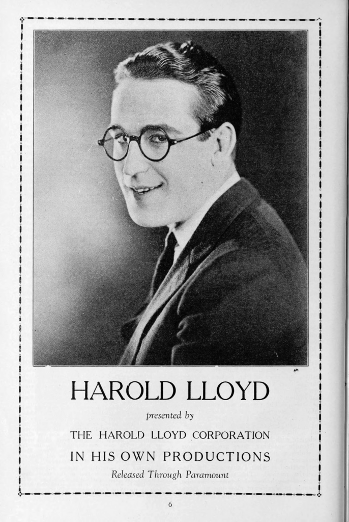 Harold Lloyd, Aufnahme aus dem Jahr 1926