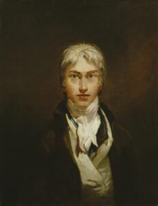 Der englische Maler William Turner in einem Selbstporträt um 1799, das den jungen Künstler zu Beginn seiner Karriere an der Royal Academy zeigt.