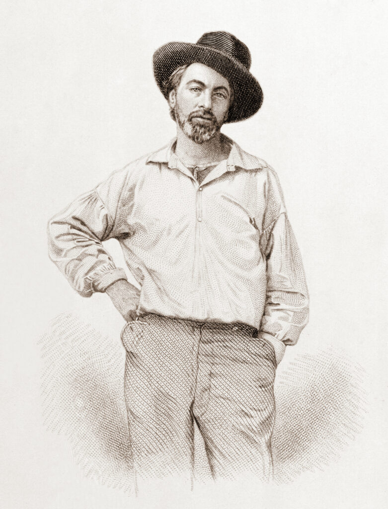 Walt Whitman, Aufnahme aus dem Jahr 1854