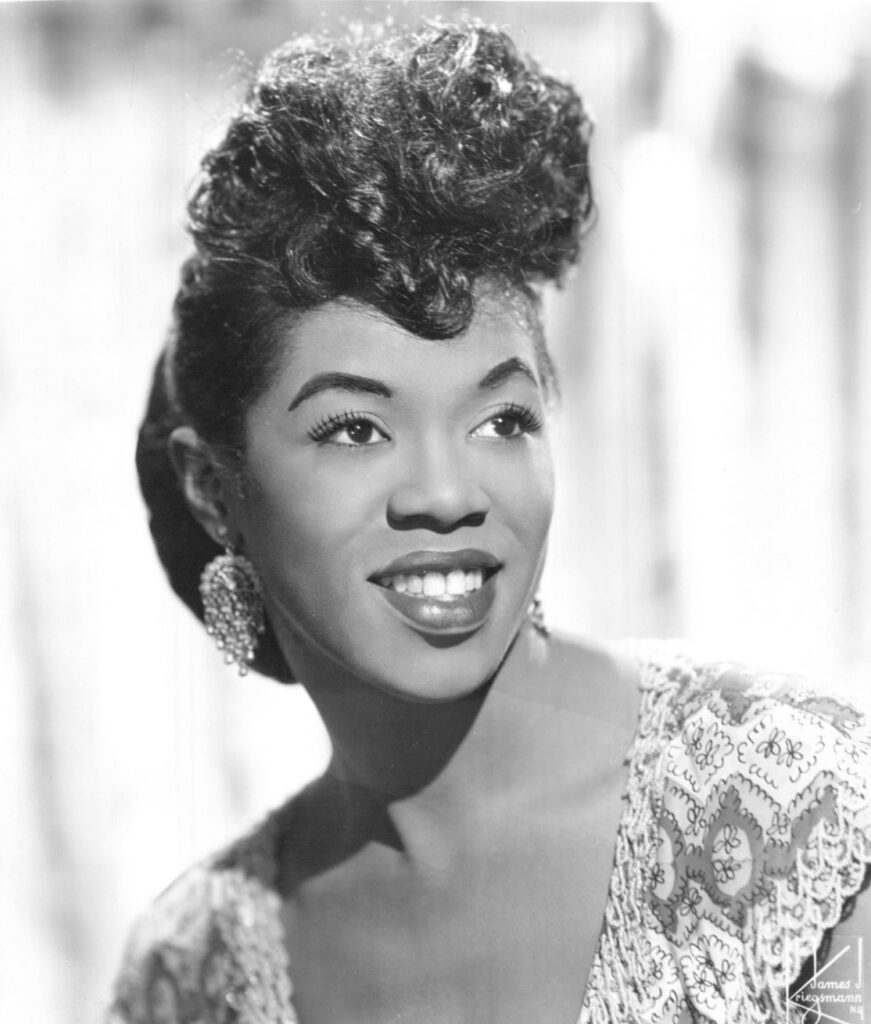 Sarah Vaughan, Aufnahme aus dem Jahr 1955